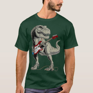 Guitar Dinosaur Gitarre spielen T-Shirt