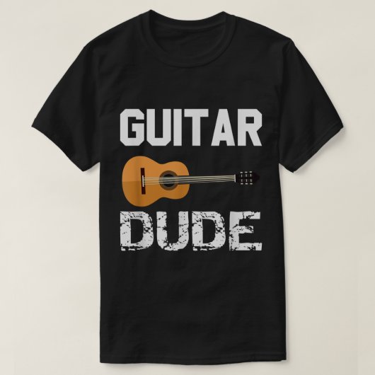 Guitar Dude Music Lover Design T-Shirt (Design vorne)