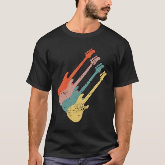 Guitar E Guitar Gitarrist Player Music School Tee (Vorderseite)