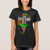 Guitar Elf Christmas Girls Women Elf Squad Xmas Fa T-Shirt (Vorderseite)