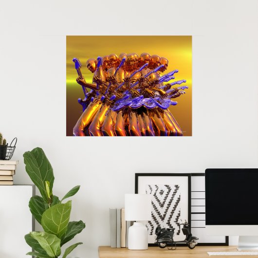 Guitar Frenzy Poster (Heimbüro)