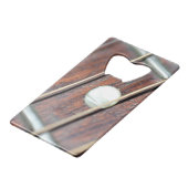 Guitar Fret Geldkarten Flaschenöffner (Vorderseite Schrägansicht)