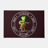 Guitar Frog Doormat Zuhause Sweet Zuhause Willkomm Fußmatte (Vorderseite)