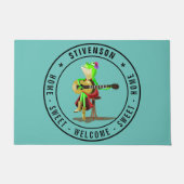 Guitar Frog Welcome Doormat Sweet Zuhause Fußmatte (Vorderseite)