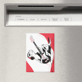 Guitar Frosch – Coole Musik Tier Kunst Magnet (In Situ (Geschirrspüler))