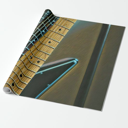 guitar gift for fathers day geschenkpapier (Ungerollt)