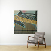 guitar gift for fathers day wandteppich (Beispiel (Horizontal))
