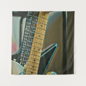 guitar gift for fathers day wandteppich (Vorderseite)