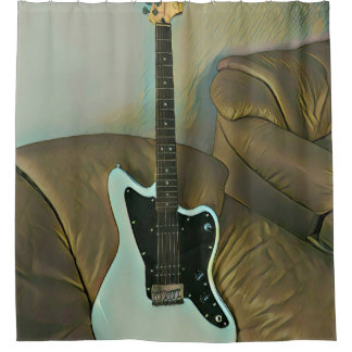 Guitar gifts for dad duschvorhang