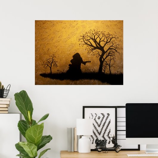 Guitar Giri Poster (Heimbüro)