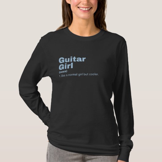 Guitar Girl - Gitarre T-Shirt (Vorderseite)