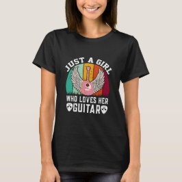 Guitar Girl Guitarist Gitarrist Player Lover T - S T-Shirt