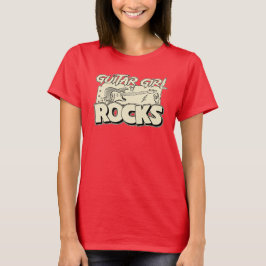 Guitar Girl Rocks T-Shirt