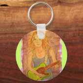 Guitar Girl Schlüsselanhänger (Vorderseite)