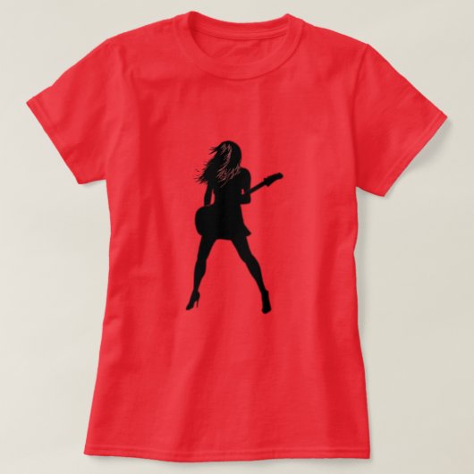 Guitar Girl T - Shirt (Design vorne)