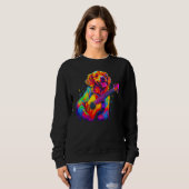 Guitar Golden Retriever Dog Sweatshirt (Vorne ganz)