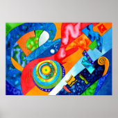 "Guitar Groove" von R.A.Brown© Poster (Vorne)