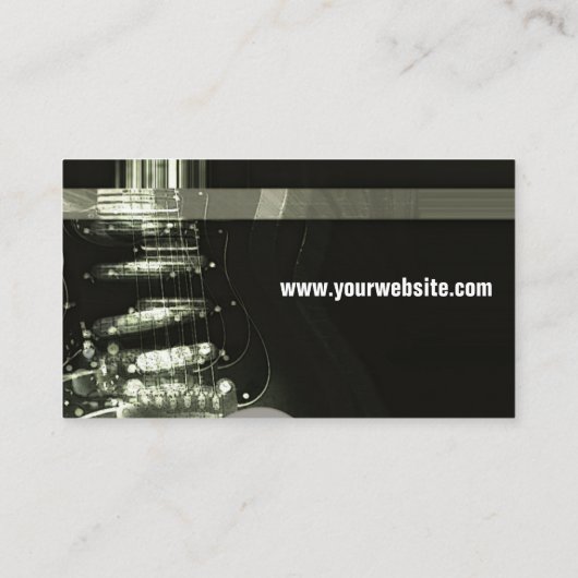 GUITAR "Grungee" Visitenkarte (Rückseite)