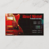 GUITAR "GrungeRed" Visitenkarte (Vorderseite)