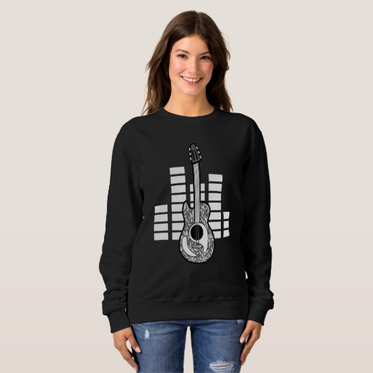 Guitar Guitarist Music Sweatshirt (Vorne ganz)