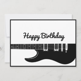 Guitar Happy Birthday Feiertagskarte