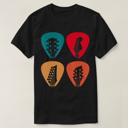 Guitar Head Design für Gitarrenspieler T-Shirt (Design vorne)