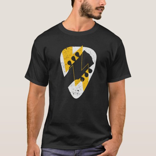Guitar Headstock guitarist Thunderstorm strike Pla T-Shirt (Vorderseite)