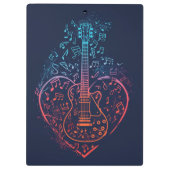 Guitar Heart Klemmbrett (Rückseite)