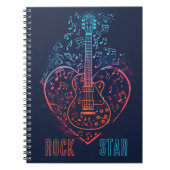 Guitar Heart Notizblock (Vorderseite)