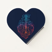 Guitar Heart Notizblock (Rückseite)