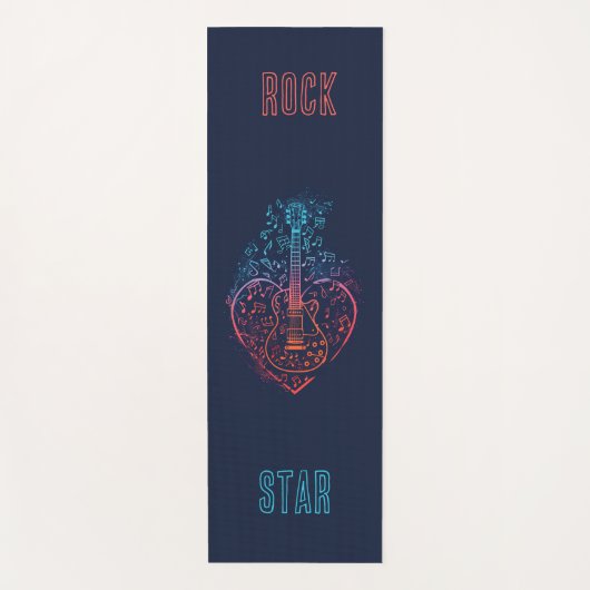 Guitar Heart Yogamatte (Vorderseite)