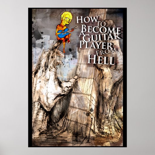 GUITAR HELL-Druck Poster (Vorne)