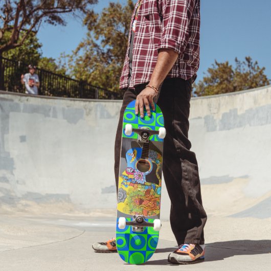 GUITAR HIPPIE Skateboard Deck SKATEBOARDS (Außenbereich 2)