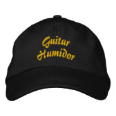 Guitar Humidor Bestickte Kappe (Vorderseite)