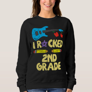 Guitar I rockte letzte Schulmusiktage 2. Klasse Sweatshirt