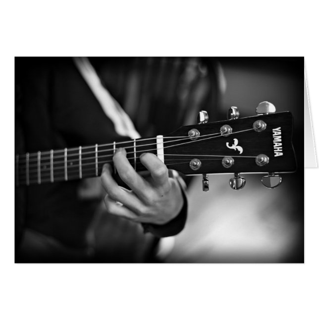 Guitar individuell anpassbare Karte (Vorderseite (Horizontal))