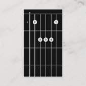 Guitar Instructor B Major Visitenkarte (Vorderseite)