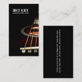 Guitar Instructor Music Business Card Visitenkarte (Vorne/Hinten)
