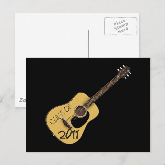 Guitar-Klasse 2011 Postkarte (Vorne/Hinten)
