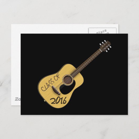Guitar-Klasse 2016 Postkarte (Vorne/Hinten)