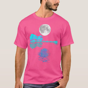 Guitar Lake Reflections Musikliebhaber Wildtiere N T-Shirt