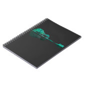 Guitar Lake Shadow Landscape Music Love Guitarist Notizblock (Linke Seite)