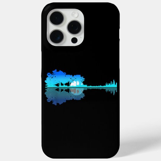 Guitar Lake Shadow Liebe Gitarrist Musiker Case-Mate iPhone Hülle (Rückseite)