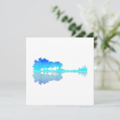 Guitar Lake Shadow Liebe Gitarrist Musiker Einladung (Stehend Vorderseite)