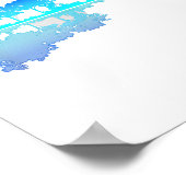 Guitar Lake Shadow Liebe Gitarrist Musiker Poster (Ecke)