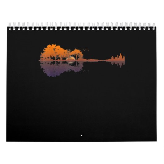 Guitar Lake Shadow Liebe Guitar Geschenk Musik Kalender (Titelbild)