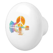 Guitar Lake Shadow Peace Liebe Guitar Hippie Keramikknauf (Rechts)