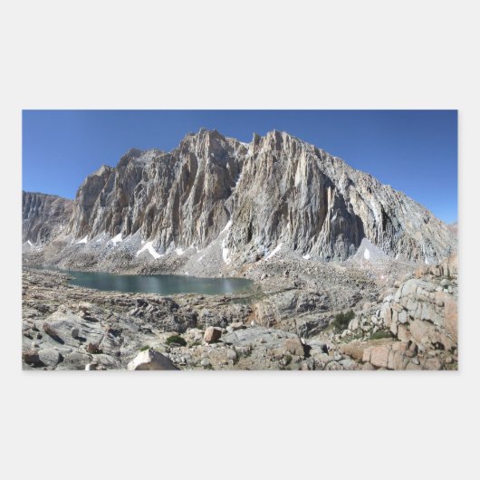 Guitar Lake und Mt Whitney - John Muir Trail Rechteckiger Aufkleber (Vorderseite)