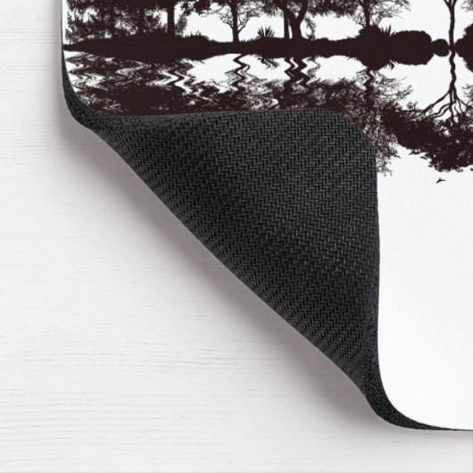 Guitar Landschaft Illustration Mousepad (Ecke)