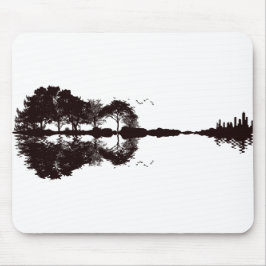 Guitar Landschaft Illustration Mousepad